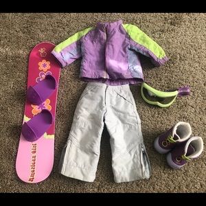American girl snowboarding accessories